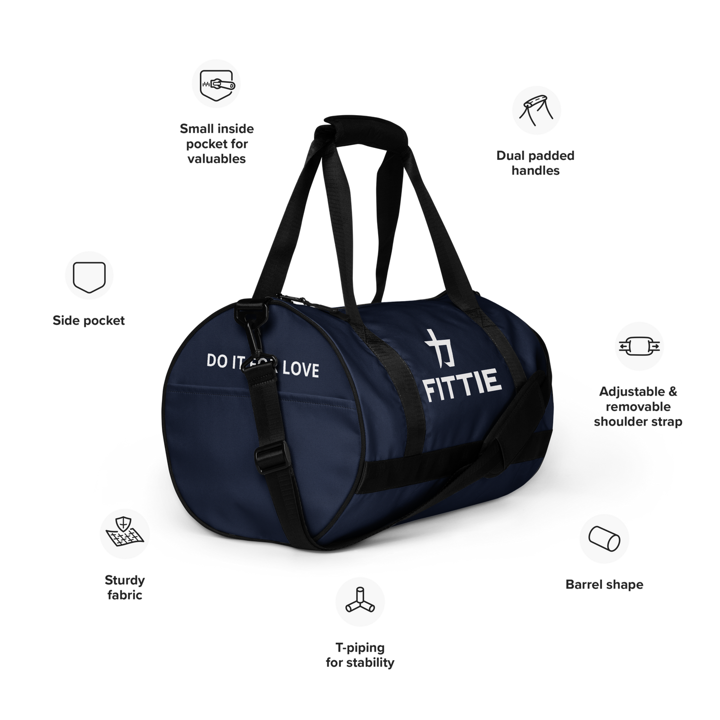 Fittie Gym Bag (Navy Blue)