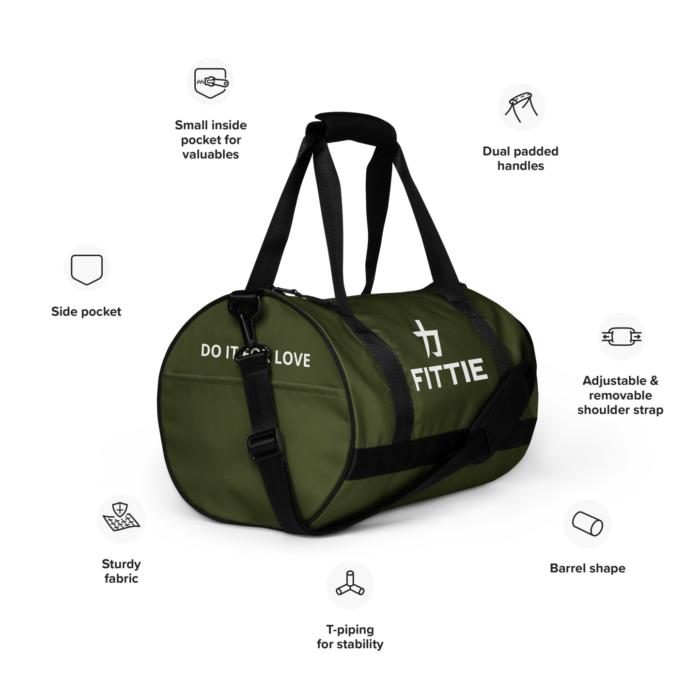 Fittie gym bag (Army Green)