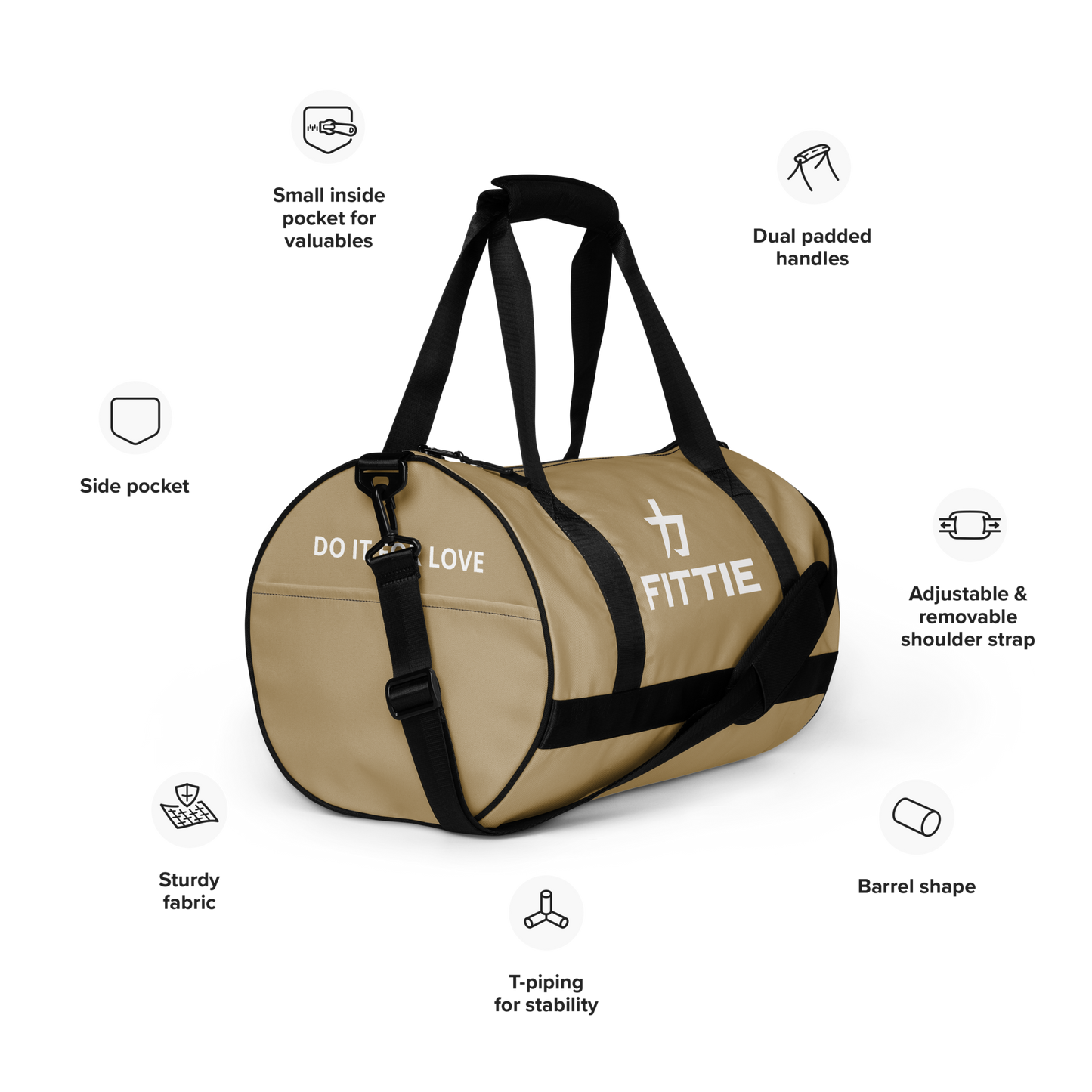 Fittie gym bag (Khaki)