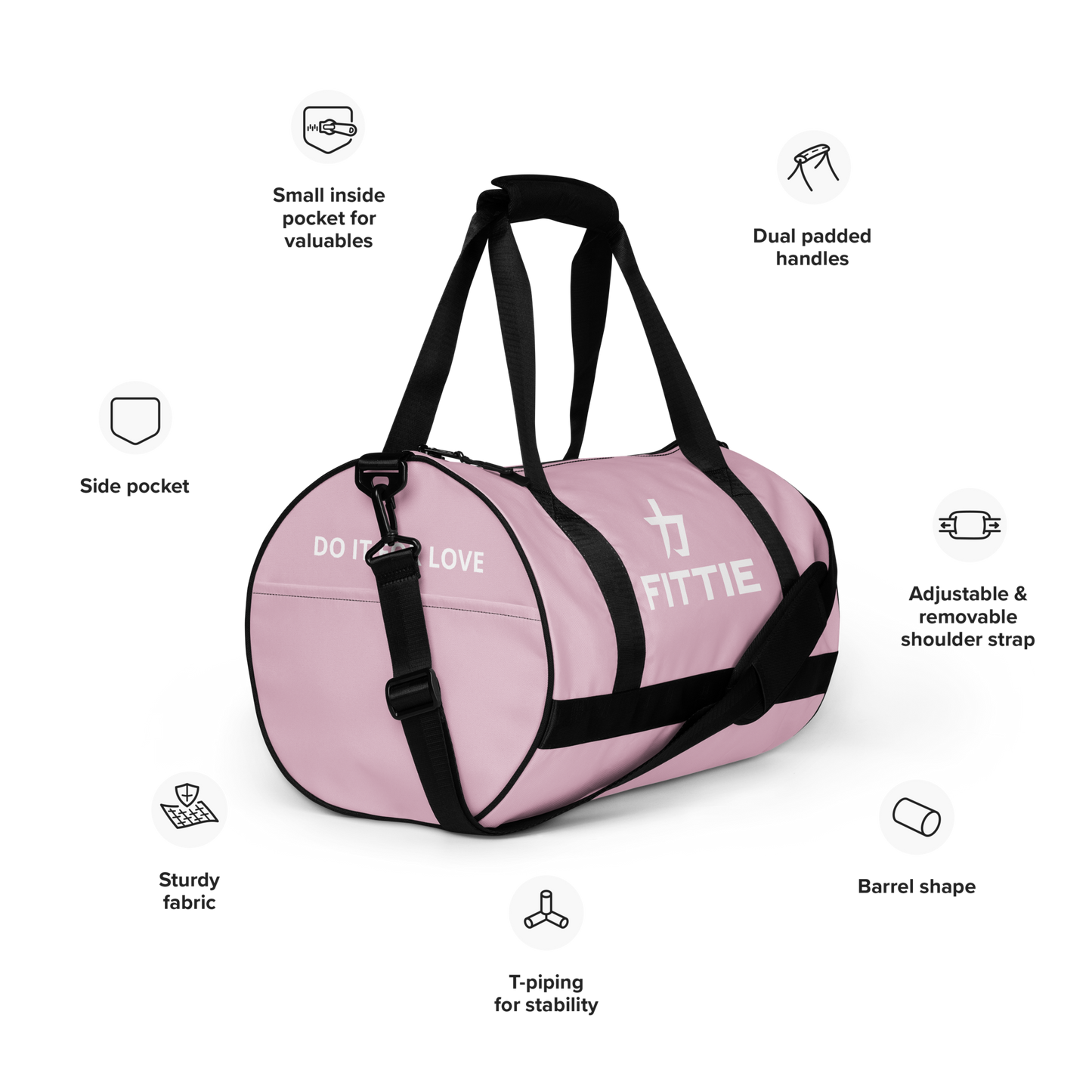 Fittie gym bag (Pink)