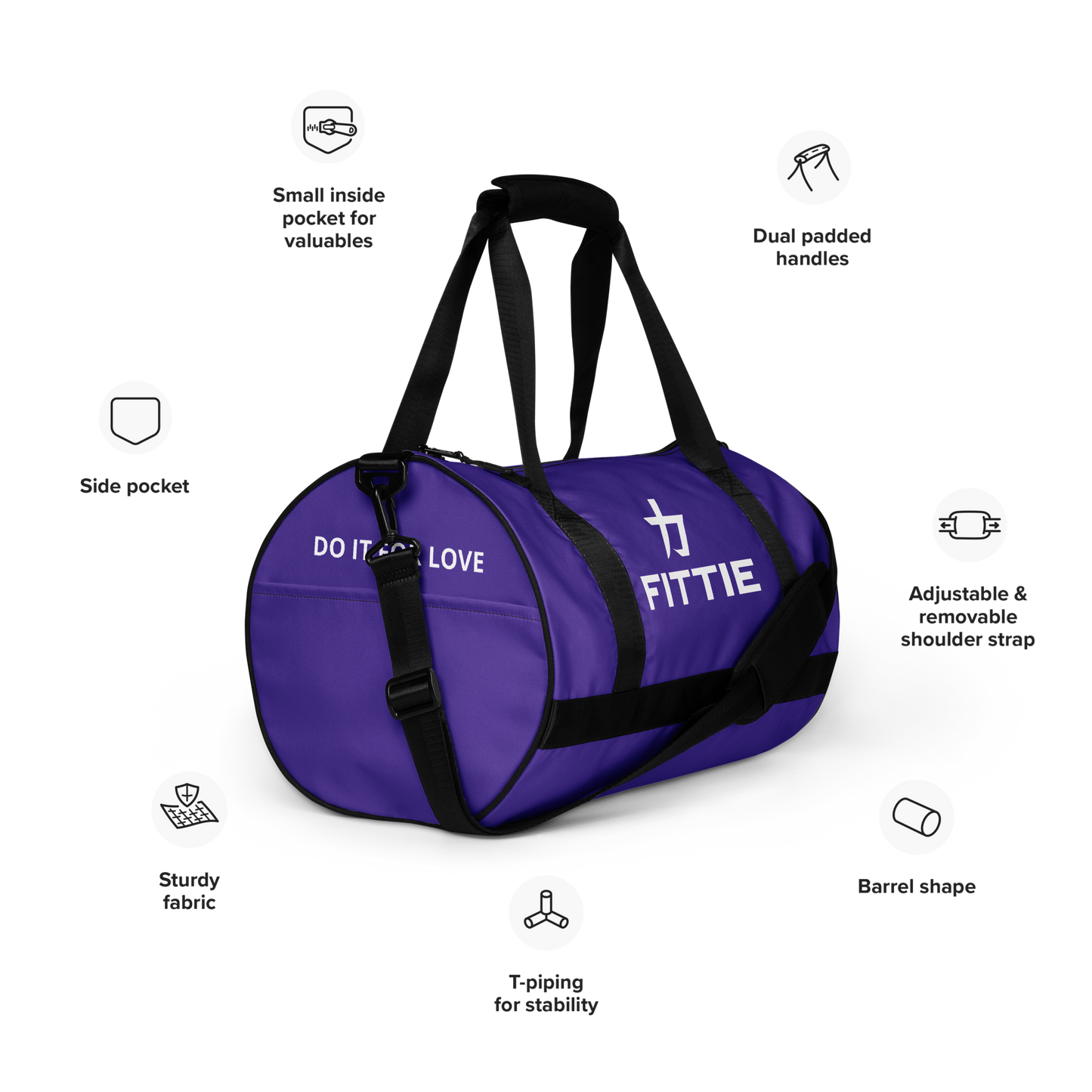 Fittie gym bag (Purple)