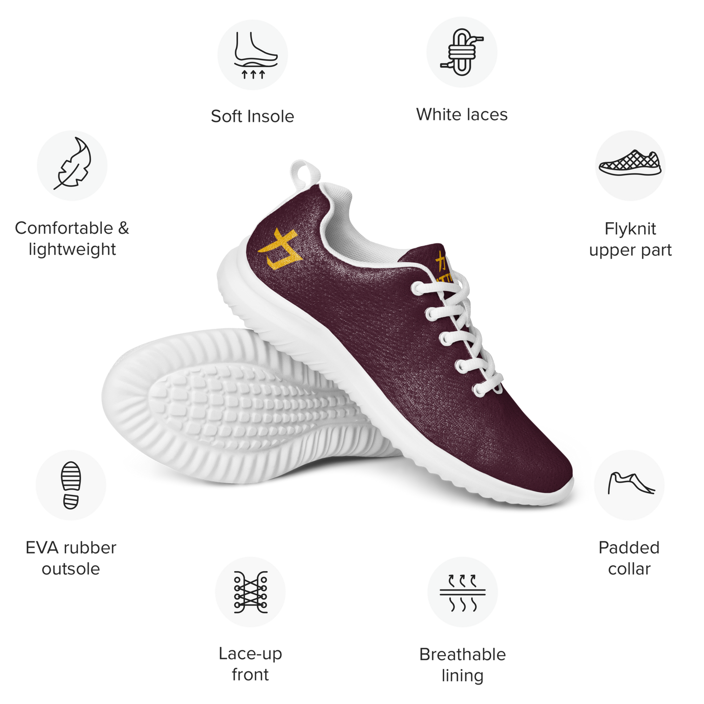 Women’s Fitties (Burgandy & Gold)